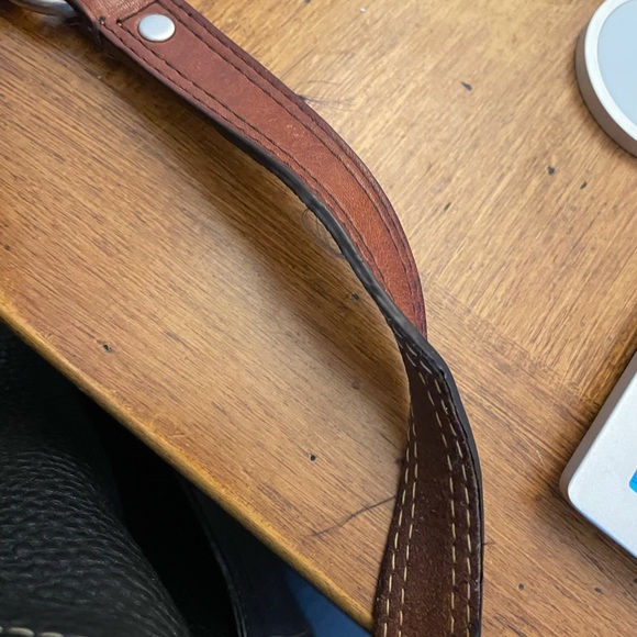 Coach pebble leather hobo bag with brown handle - Picture 6 of 6